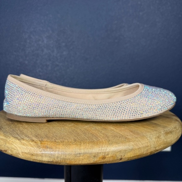 Gianni Bini "Star-Brite" Sparkling Rhinestone Flats, Pink Marble, Size 10 WIDE - Picture 5 of 12